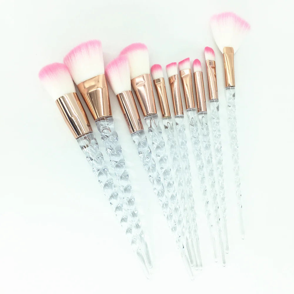 Diamond Crystal Handle Makeup Brushes Set