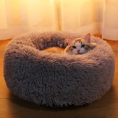 Cat Non-Slip Winter Warm Round Bed