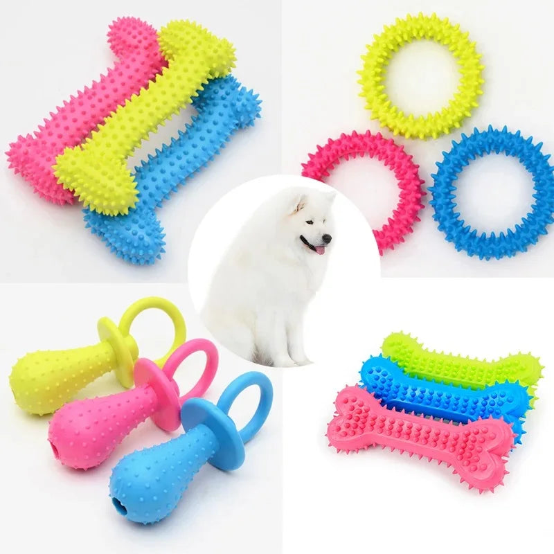 Small Dogs Rubber Resistance Bite Toy