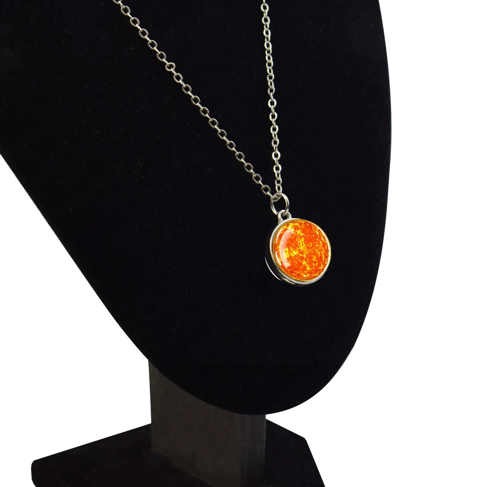 Moon Sun Earth Planet Necklaces