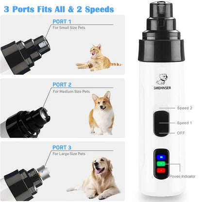 Dog USB Charging Nail Grinders