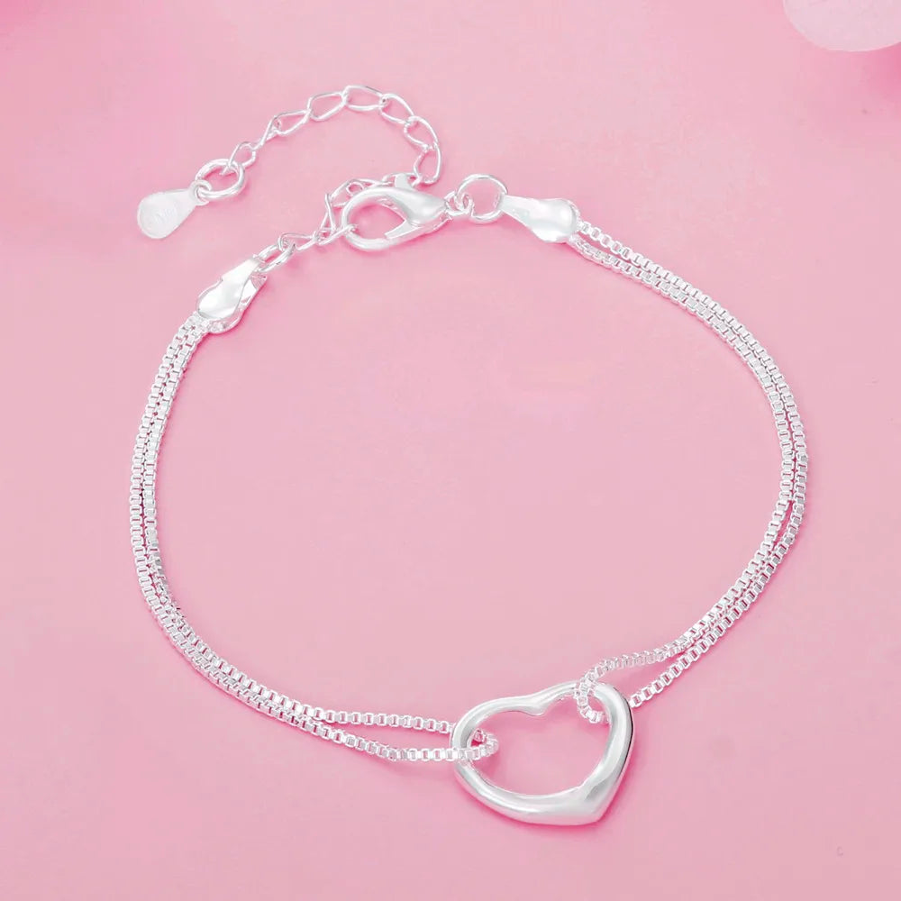 Women Pretty Heart Necklaces