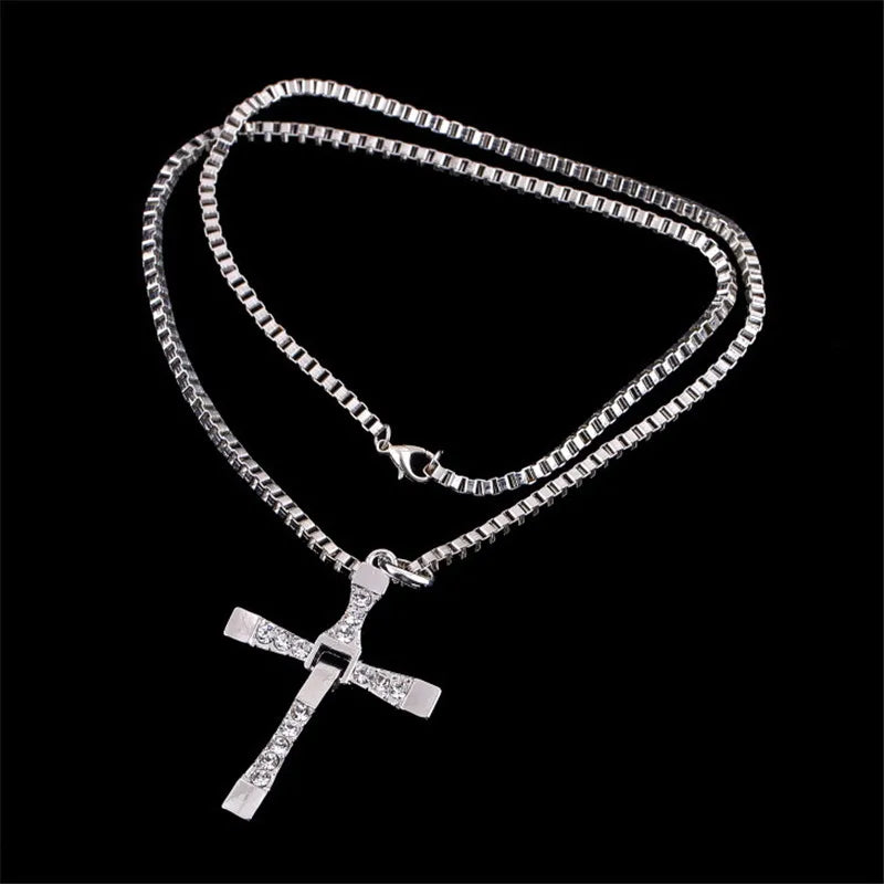 Men Cross Pendant Necklace