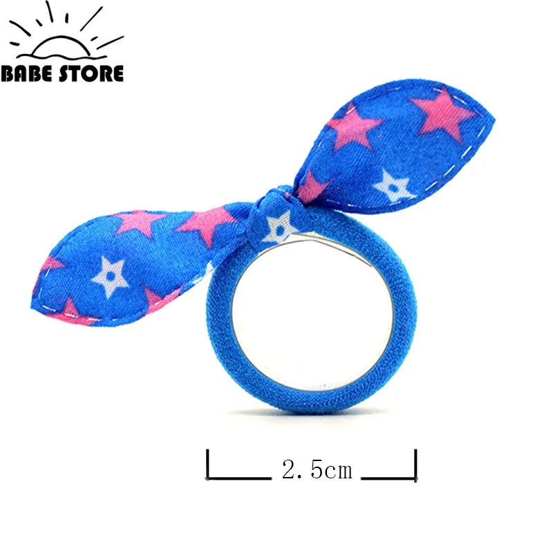 One Pcs Random Bunny Elastic Hair Bands