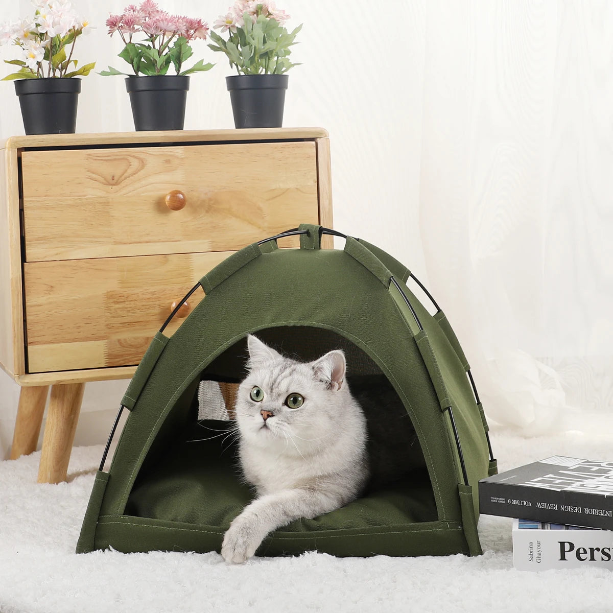 Cat Winter Clamshell Kitten Tent