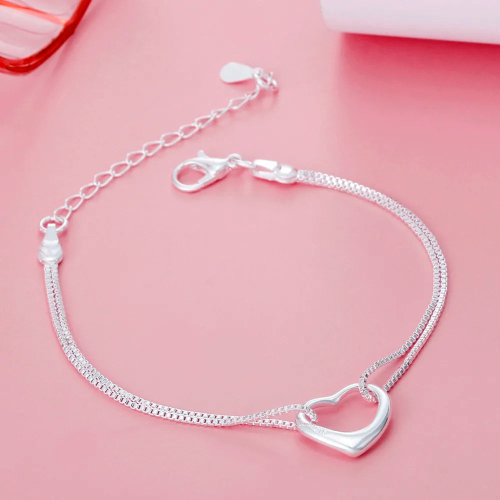 Women Pretty Heart Necklaces