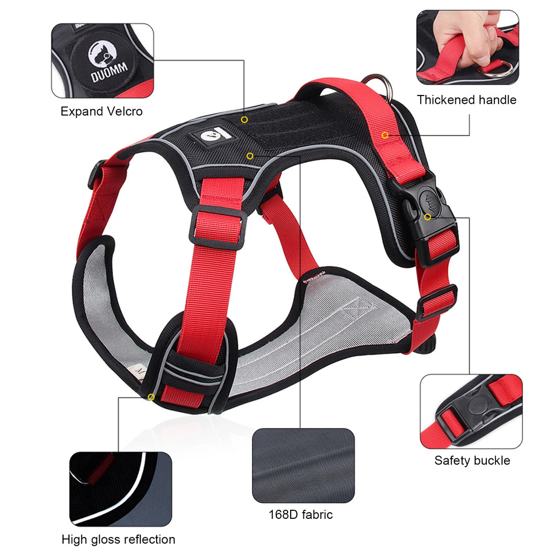 Dog Reflective Large Harness Vest