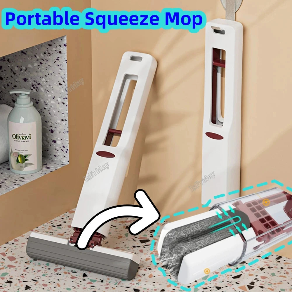 Mini Cleaning Portable Squeeze Mop