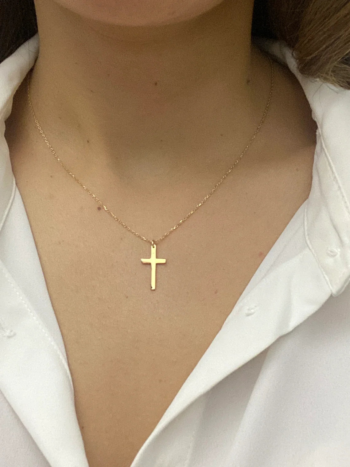 Men Fashion Stainless Steel Cross Necklace