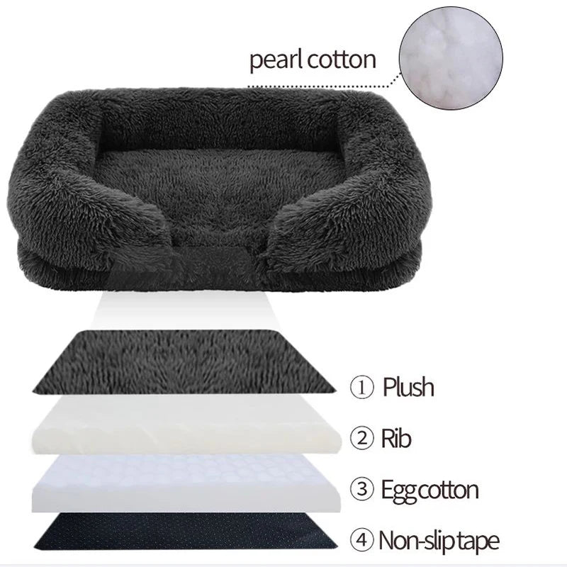 Dog Plush Ring Winter Bed