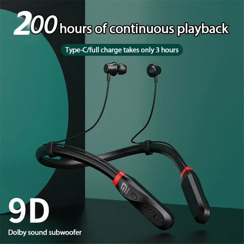 200 Hour Play Wireless Neckband Earphones