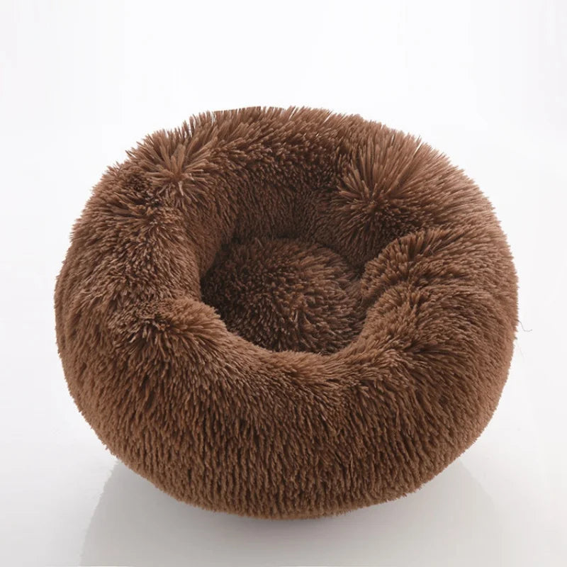 Cat Non-Slip Winter Warm Round Bed