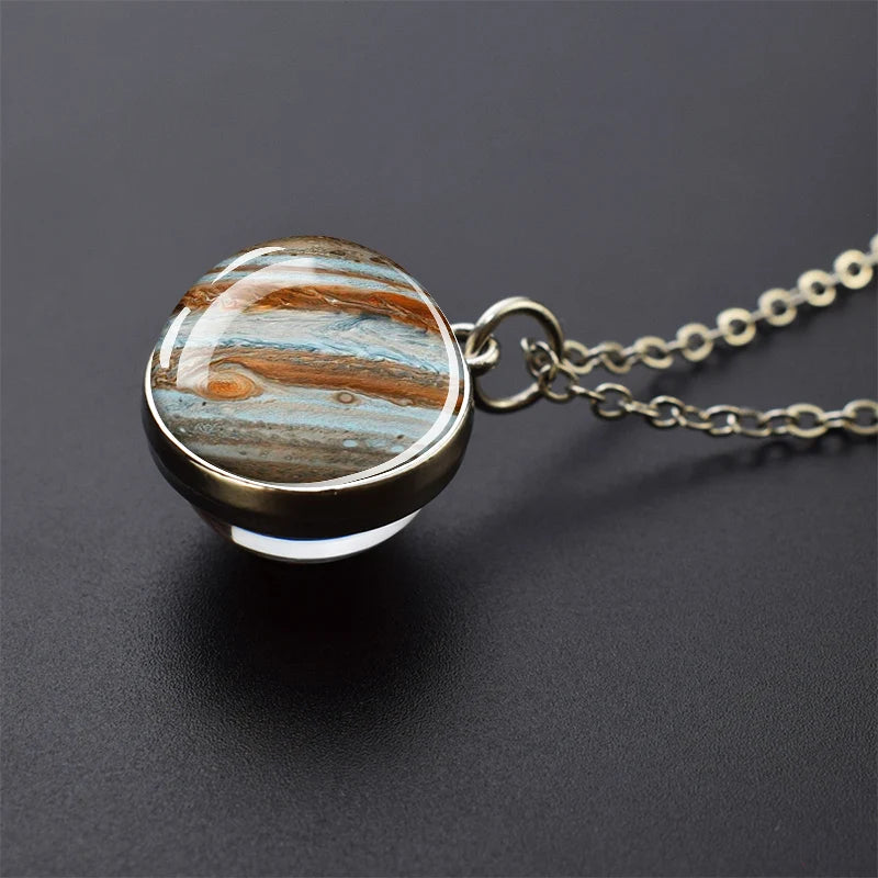 Moon Sun Earth Planet Necklaces