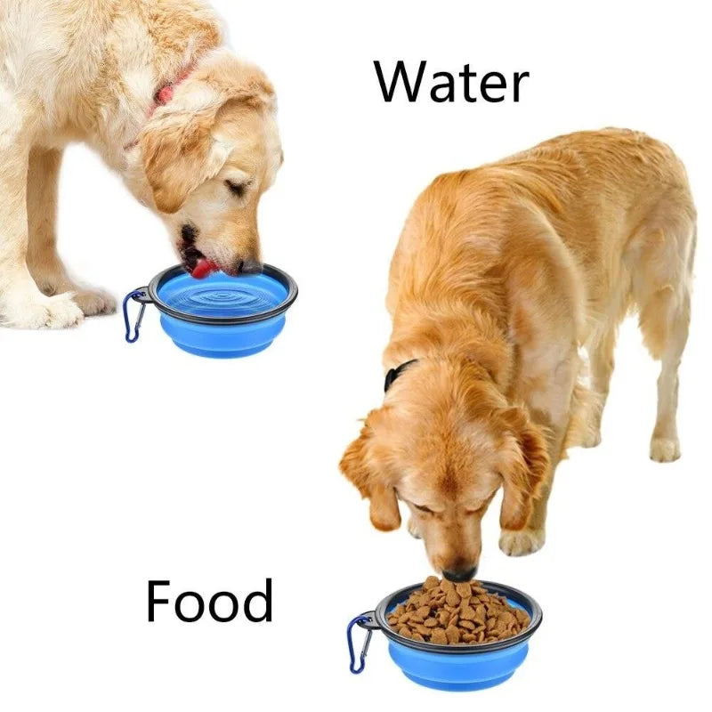 Pet Travel Collapsible Silicone Bowl